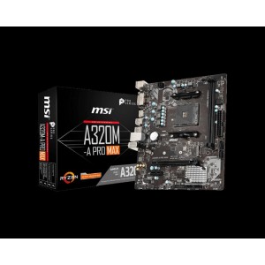 Placa de baza MSI A320M-A PRO MAX, AMD A320, Socket AM4, mATX